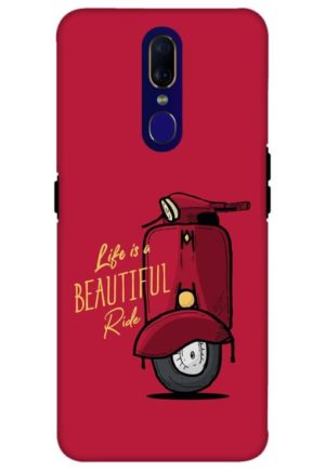 life is beautifull ride printed mobile back case cover for oppo f11