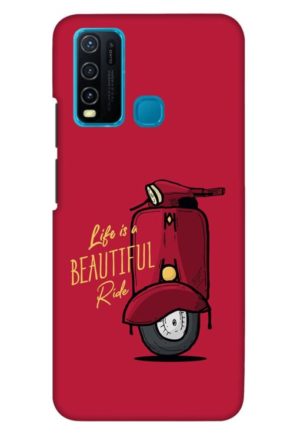 life is beautifull ride printed mobile back case cover for vivo y30 - vivo y50