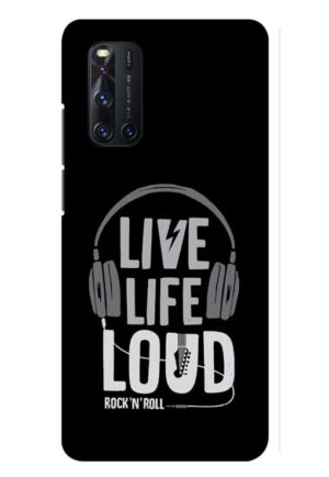 live life loud printed mobile back case cover for vivo V19