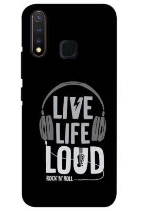 live life loud printed mobile back case cover for vivo u20 - vivo y19