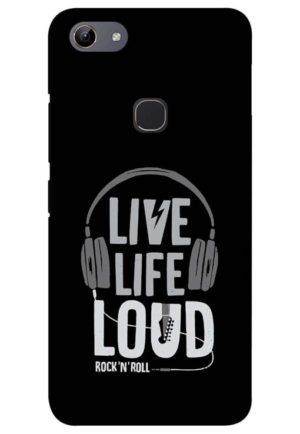 live life loud printed mobile back case cover for vivo y81 - vivo y83