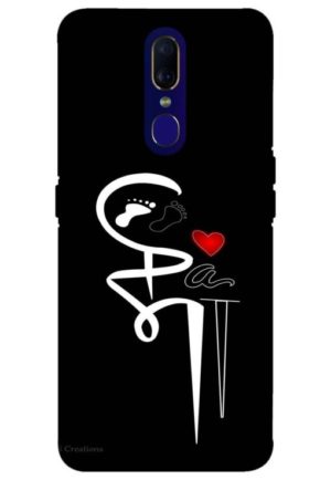 maa paa printed mobile back case cover for oppo f11