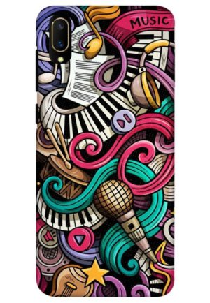 music instrument printed mobile back case cover for vivo Y11 pro