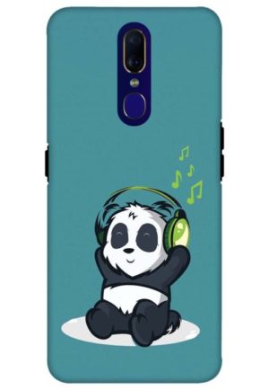 music panda printed mobile back case cover for oppo f11