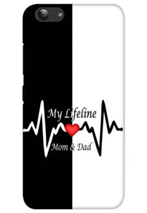 my lifeline is my mom and dad printed mobile back case cover for vivo y53 - vivo y53i