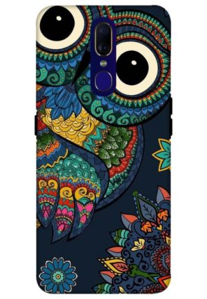 owl vector printed mobile back case cover for oppo f11