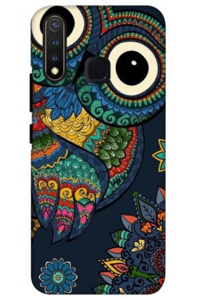 owl vector printed mobile back case cover for vivo u20 - vivo y19