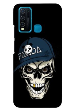 panda skull printed mobile back case cover for vivo y30 - vivo y50