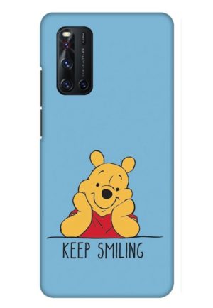 pooh keep smiling printed mobile back case cover for vivo V19