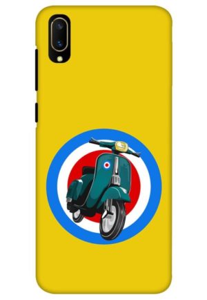 retro scooter printed mobile back case cover for vivo Y11 pro