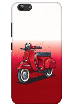 scooter vector printed mobile back case cover for vivo y53 - vivo y53i
