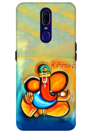 shree ganesha namaha printed mobile back case cover for oppo f11