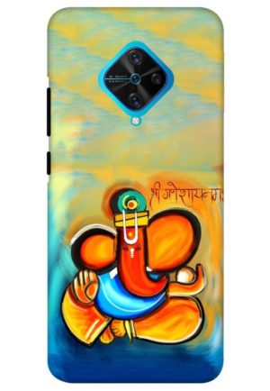 shree ganesha namaha printed mobile back case cover for vivo s1 pro
