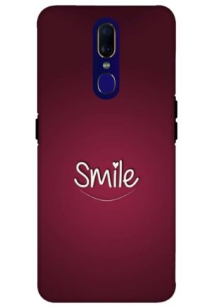 smile heart printed mobile back case cover for oppo f11