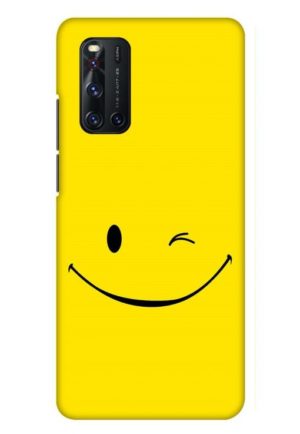 smiley art printed mobile back case cover for vivo V19