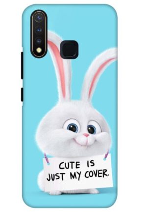 snowball cute is just my cover printed mobile back case cover for vivo u20 - vivo y19