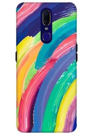 sparkling ice colour printed mobile back case cover for oppo f11