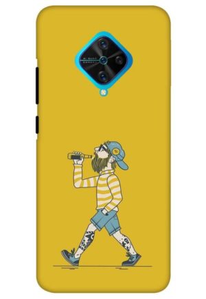stylish talli boy printed mobile back case cover for vivo s1 pro