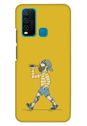 stylish talli boy printed mobile back case cover for vivo y30 - vivo y50