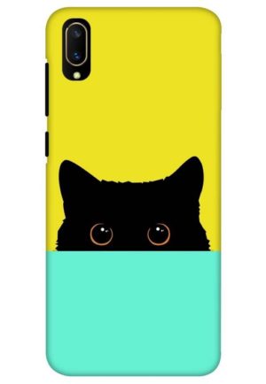the crazy cat printed mobile back case cover for vivo Y11 pro