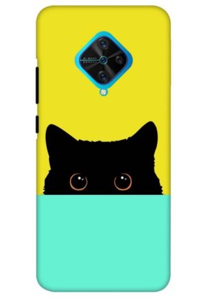the crazy cat printed mobile back case cover for vivo s1 pro