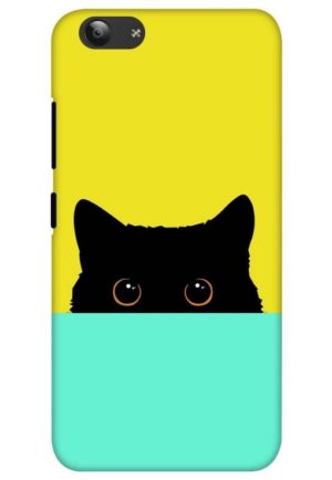 the crazy cat printed mobile back case cover for vivo y53 - vivo y53i
