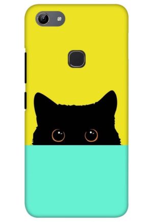 the crazy cat printed mobile back case cover for vivo y81 - vivo y83