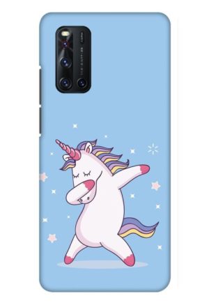 unicorn cartoon printed mobile back case cover for vivo V19